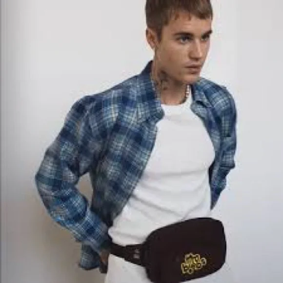 Justin Bieber x Tim Hortons Collab Tim Biebs Fanny Pack Brown Corduroy B… - Picture 16 of 16